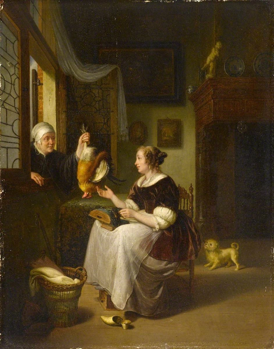 Il venditore di pollame (copia da un pannello del 1672^ di Pieter van Slingelandt) - Royal Albert Memorial Museum